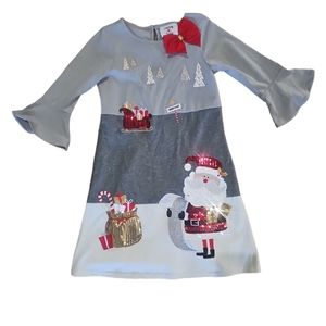"Counting Daisies" little girl's Christmas dress